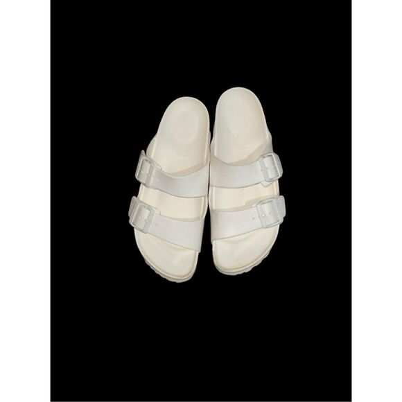 Birkenstock Shoes - BIRKENSTOCK Women's Arizona Essentials EVA Two-Strap Sandals   (Flip Flops) whit